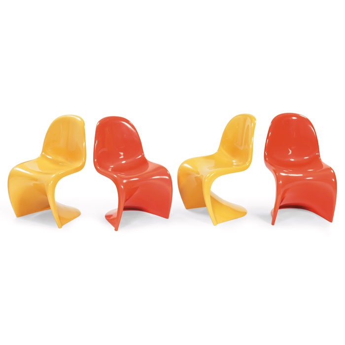 Appraisal: Verner Panton chairs by Herman Miller set of four s