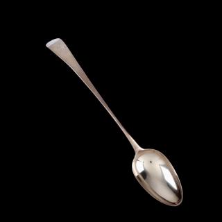 Appraisal: Hester Bateman Silver Stuffing Spoon London hallmarks period engraved monogram