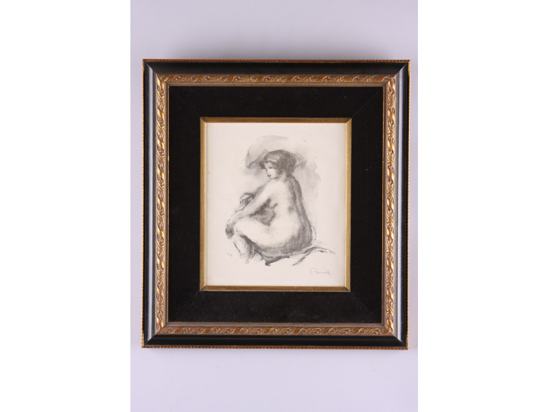 Appraisal: after Renoir tude de Femme Nue Assise lithograph on wove