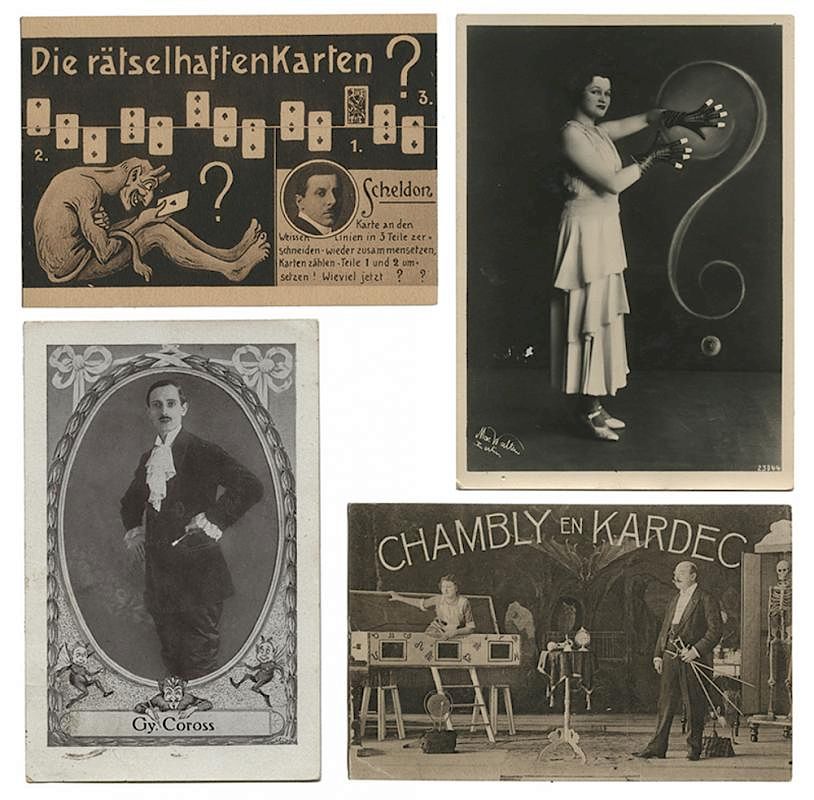 Appraisal: Group of Postcards of German Magicians Group of Postcards of