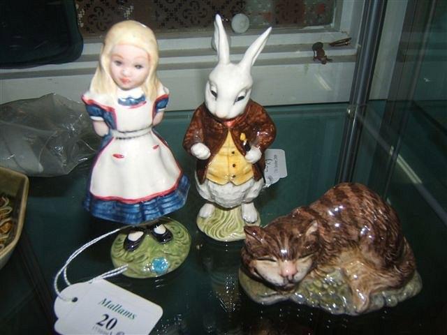 Appraisal: Three Beswick figures from the Alice series to include 'Alice'