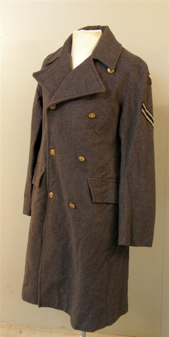 Appraisal: RAF full length coat with two stripes PROVENANCE Geoff Stanton