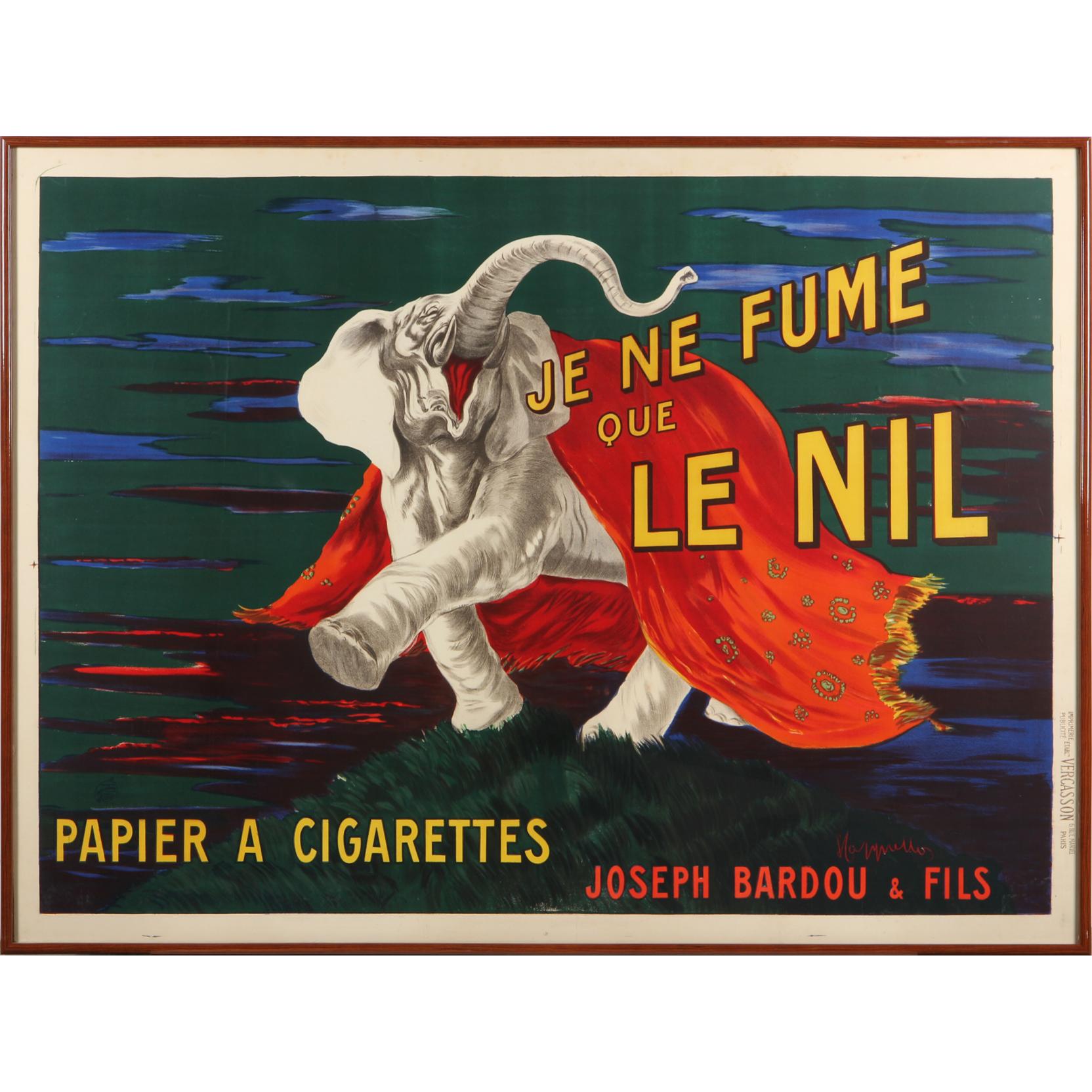 Appraisal: Leonetto Cappiello Italian - Le Nil Papier A Cigarettes published