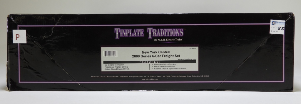 Appraisal: TINPLATE TRADITIONS NEW YORK CENTRAL FREIGHT TRAIN Item no -