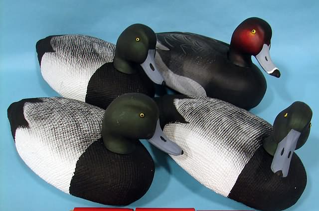 Appraisal: Group of resin Gunning decoys - Blue Bills Red Head