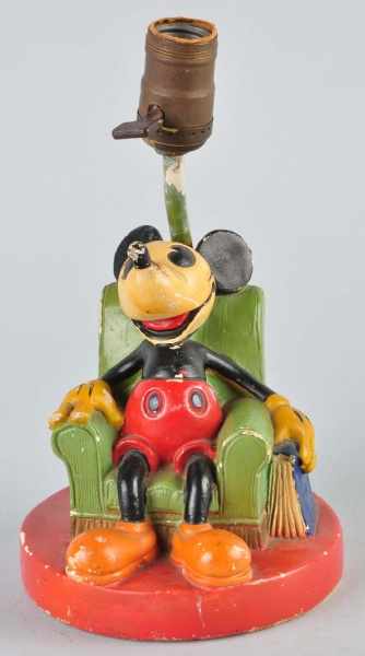 Appraisal: Composition Walt Disney Mickey Mouse Lamp Base Description Made by