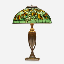 Appraisal: Tiffany Studios BLACK-EYED SUSAN TABLE LAMP USA c leaded glass