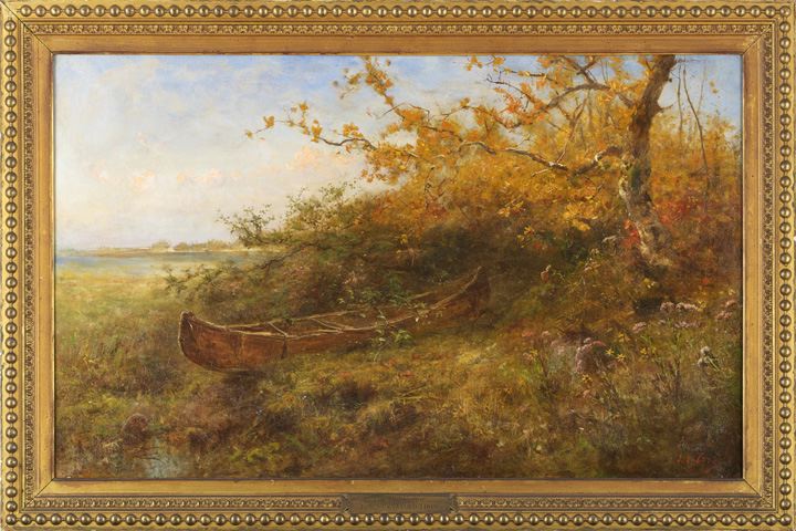 Appraisal: James Crawford Thom American New York - The Old Canoe