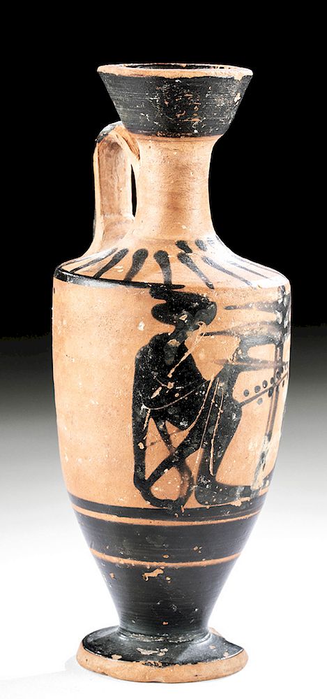 Appraisal: Greek Attic Black-Figure Lekythos w Maenads Greece Athens Attic ca