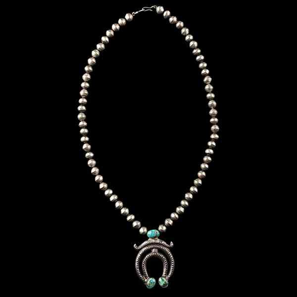 Appraisal: Navajo Necklace with Naja Collected by Virginia Doneghy - single