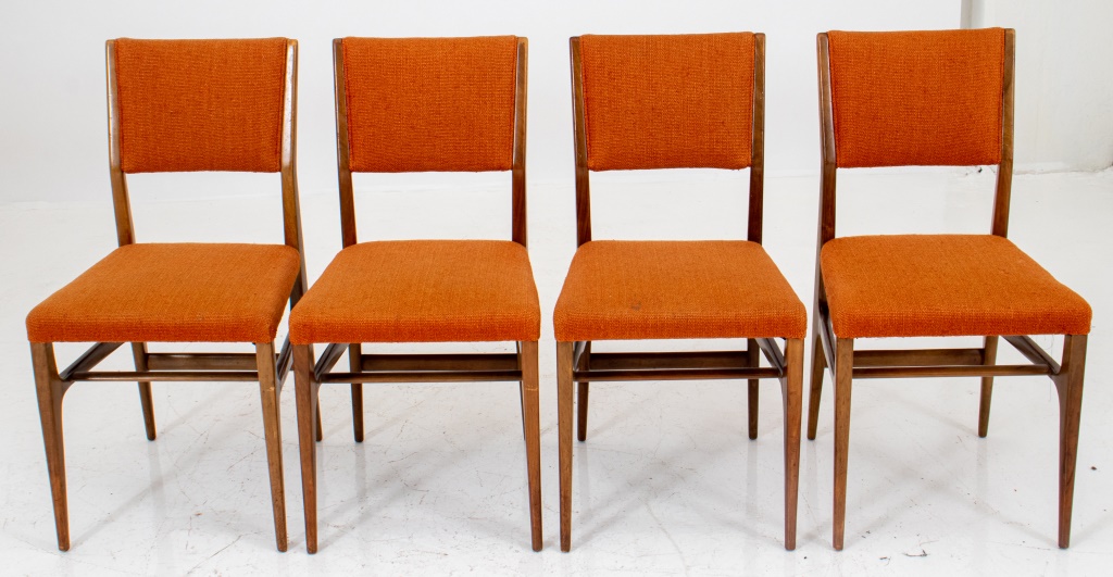 Appraisal: GIO PONTI FOR SINGER SONS SIDE CHAIRS S Gio Ponti