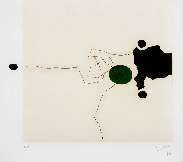 Appraisal: Victor Pasmore British - Sensory World monogrammed dated and numbered