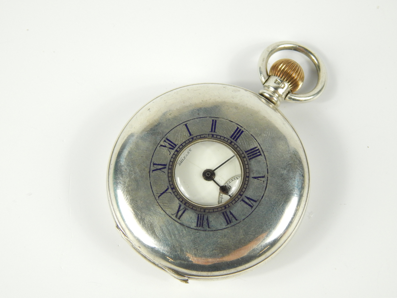 Appraisal: An Edward VII silver gentleman's half hunting cased pocket watch