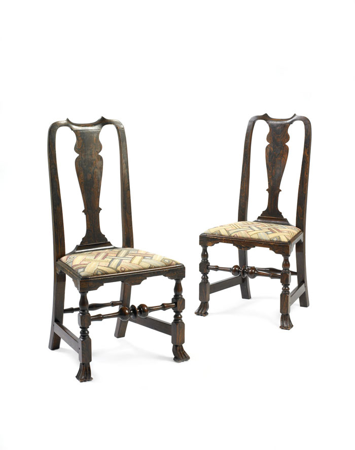 Appraisal: FINE PAIR OF NEW HAMPSHIRE QUEEN ANNE MAPLE AND BIRCH