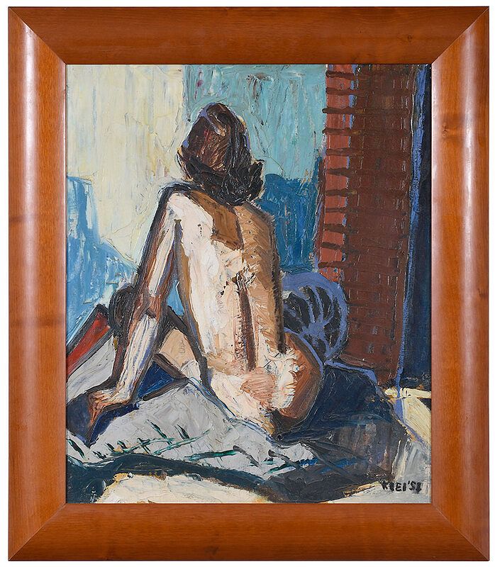 Appraisal: Mary Anne Keel Jenkins North Carolina - Nude with Purple