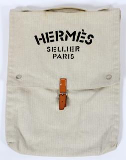 Appraisal: HERMES SELLIER PARIS DAY BAG HERMES SELLIER PARIS DAY BAG