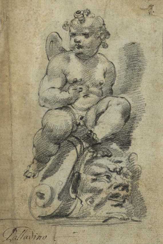 Appraisal: ZABARELLI ADRIANO called IL PALLADINO Cortona Putto enthroned on a