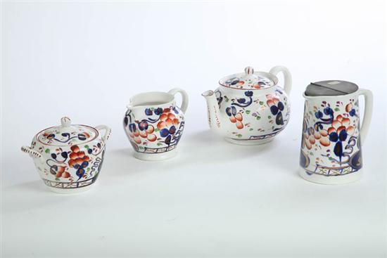 Appraisal: GAUDY WELSH ALLERTON TEA COFFEE SET In the grape pattern