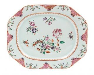 Appraisal: A Chinese Export Famille Rose Porcelain Platter Width inches A