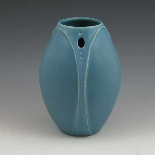 Appraisal: Door Pottery Egg Harbor Vase in Misty Blue matte Marked