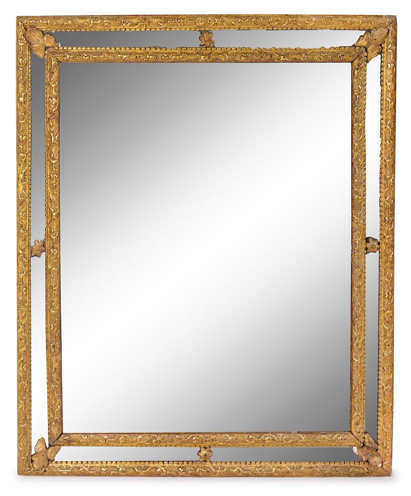 Appraisal: A Regence Style Giltwood Mirror Height x width inches A