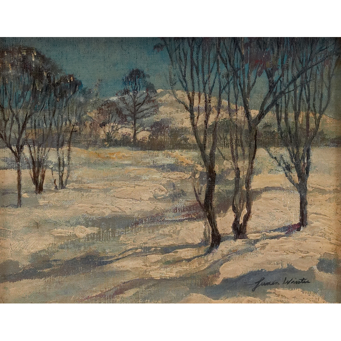 Appraisal: Lumen Martin Winter American - Winter Landscape c oil on