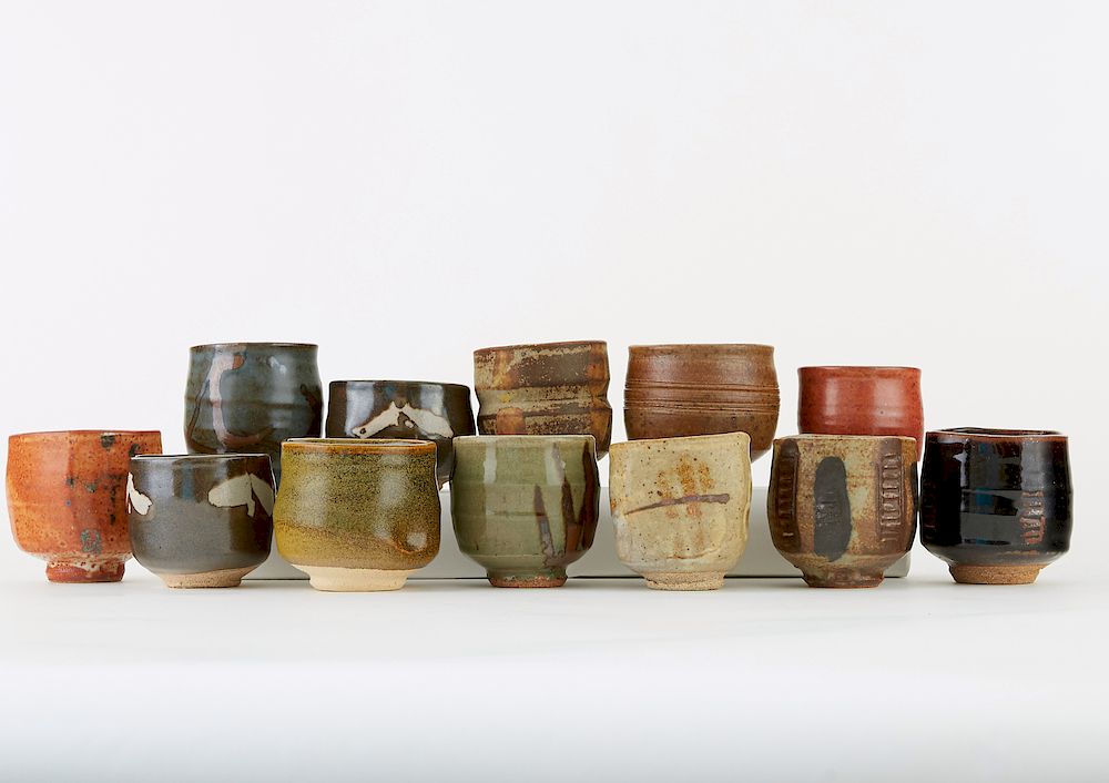 Appraisal: Group Warren MacKenzie Medium Studio Pottery Tea Bowls Warren MacKenzie