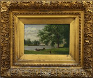 Appraisal: M Donat Signed th C On the Siene Near Paris