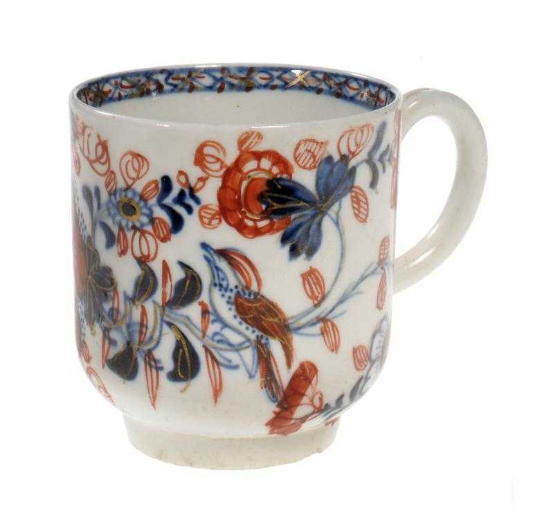 Appraisal: A LIVERPOOL COFFEE CUP PHILIP CHRISTIAN CO painted in underglaze