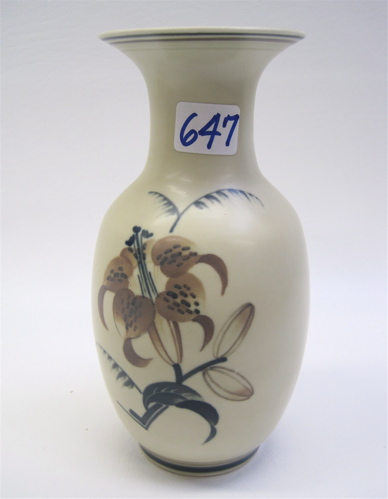 Appraisal: DANISH KOBENHAVN ART POTTERY VASE H The vase decorated with