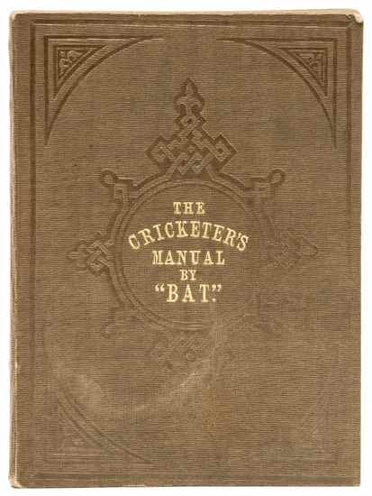 Appraisal: Box Charles Bat The Cricketer's Manual fifth edition pp advertisements