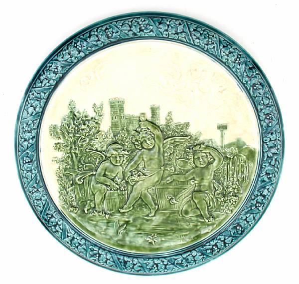 Appraisal: A Continental majolica charger diameter in