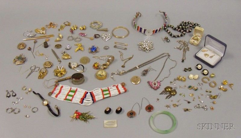 Appraisal: Group of Assorted Mostly Costume Jewelry and Accessories makers include