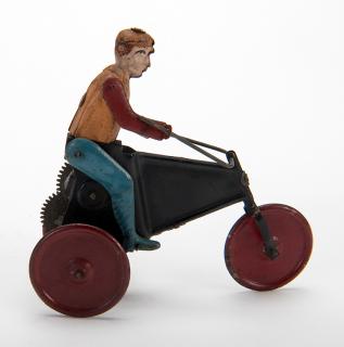 Appraisal: Pre-WWII Tricycle Early twentieth century Small tin litho wind-up toy