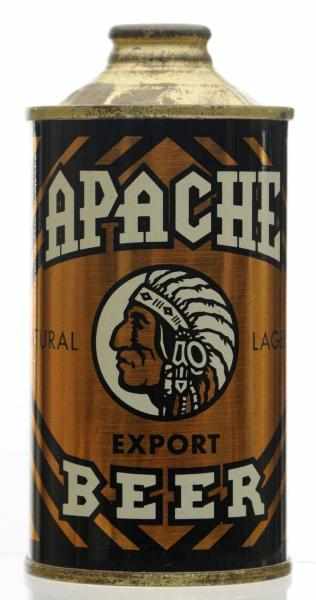 Appraisal: Apache Export Beer LP Cone Top Beer Can - Near