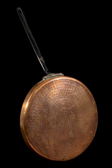 Appraisal: Cordon Bleu French Hammered Copper Crepe Pan Offered for bidding