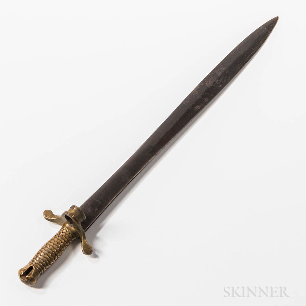 Appraisal: U S Model Sapper's Musketoon Bayonet U S Model Sapper's