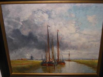 Appraisal: Charles A Delacy unsigned oil on board inscribed verso x