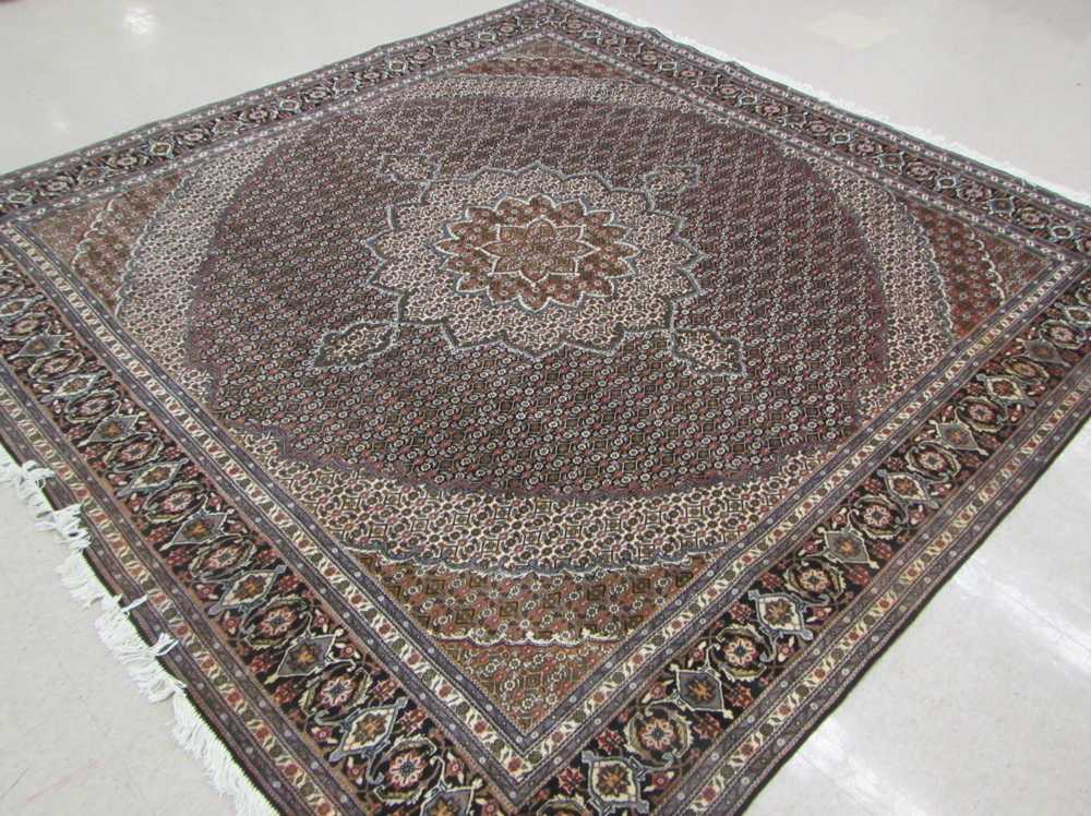 Appraisal: HAND KNOTTED ORIENTAL CARPET Indo-Bijar central medallion and overall Herati