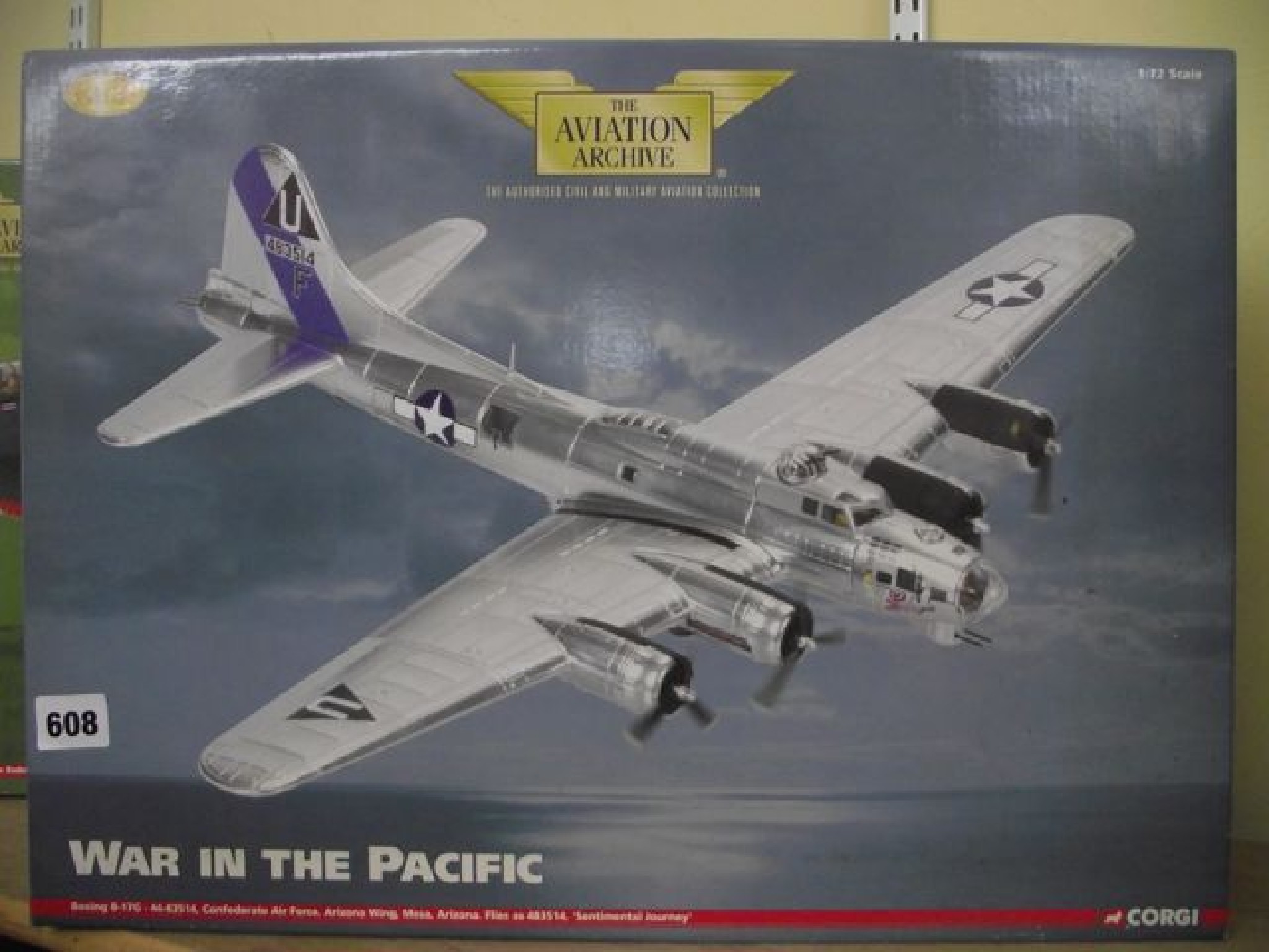 Appraisal: A boxed limited edition detailed diecast model of a Boeing