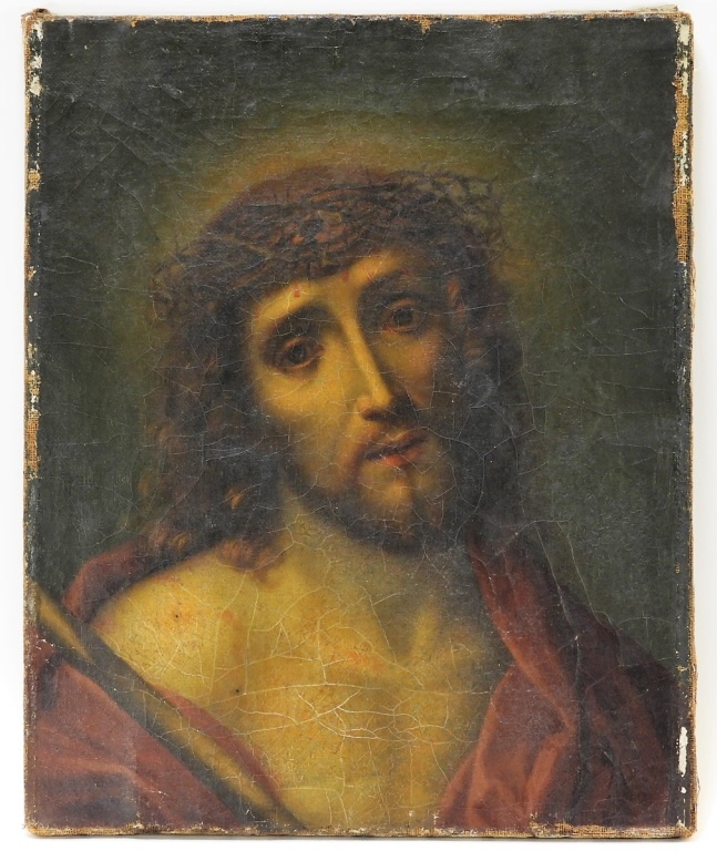 Appraisal: ITALIAN OLD MASTER O C PAINTING OF JESUS CHRIST Italy