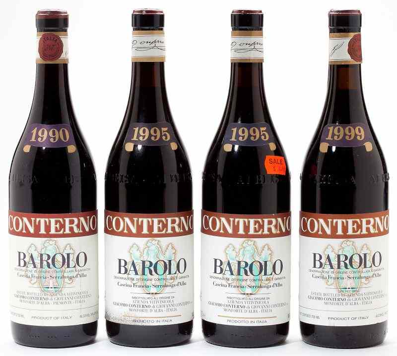 Appraisal: Barolo total bottlesVintage Giacomo Conterno Cascina Francia lbsl Vintage Giacomo