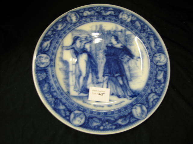 Appraisal: Wedgwood Ivanhoe Flow Blue Plate