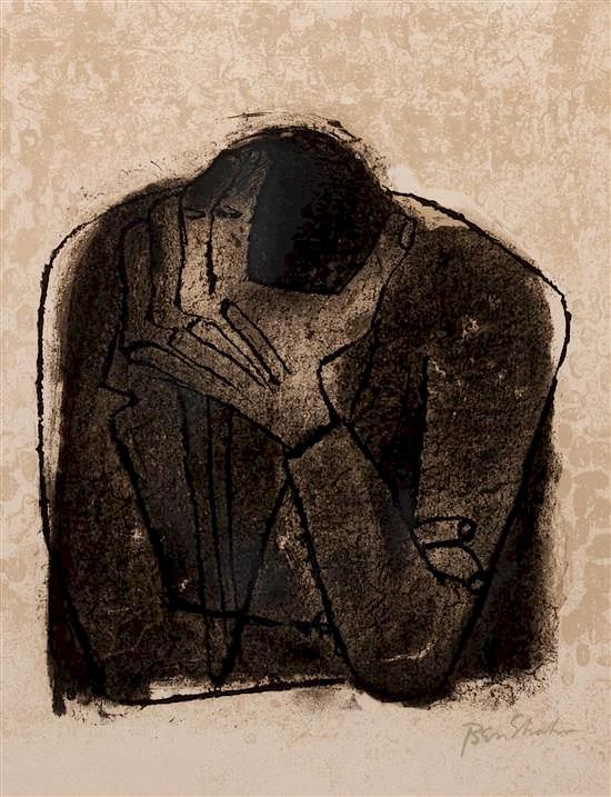 Appraisal: Ben Shahn American - Crying Man Ben Shahn American -