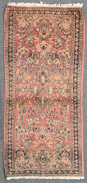 Appraisal: A Sarouk rug size approximately ft in x ft