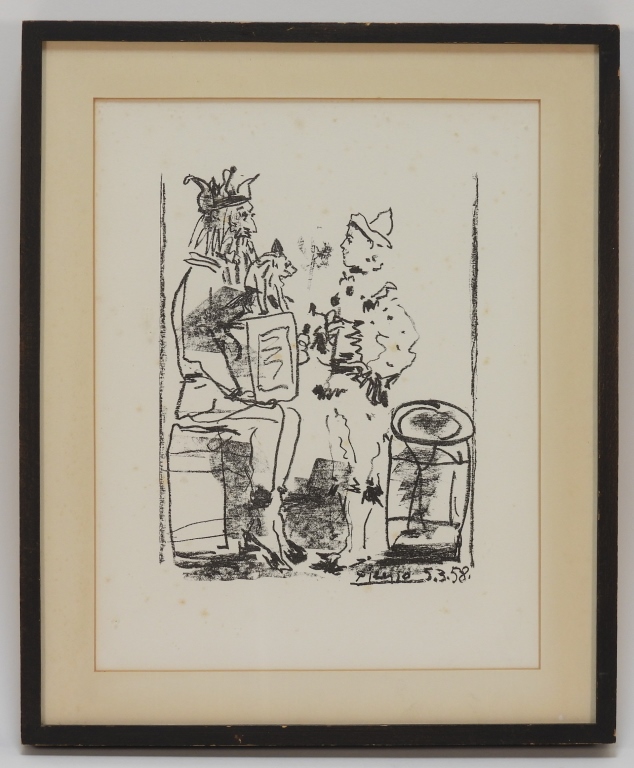 Appraisal: PABLO PICASSO LITTLE GALLERY LITHOGRAPH Spain France - Depicts a