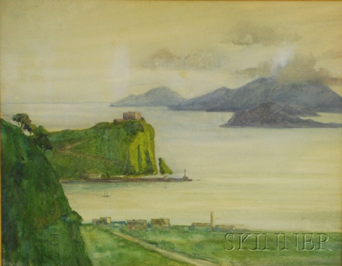 Appraisal: Eben Farrington Comins American - View to the Sea Ciphered