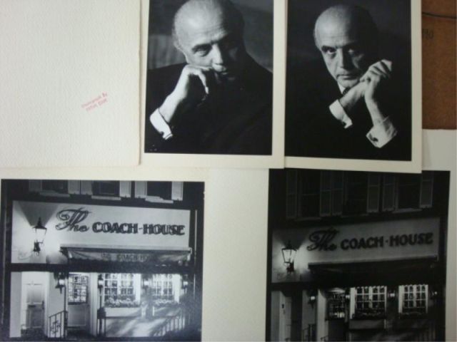 Appraisal: FINK Peter Photographs of Coach House famous Manhattan restaurant and