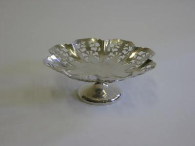 Appraisal: A BONBON DISH maker E V Sheffield a lobed circular