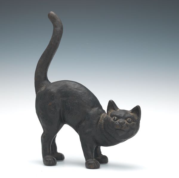 Appraisal: Cast Iron Black Cat Door Stop Probably Hubley x x